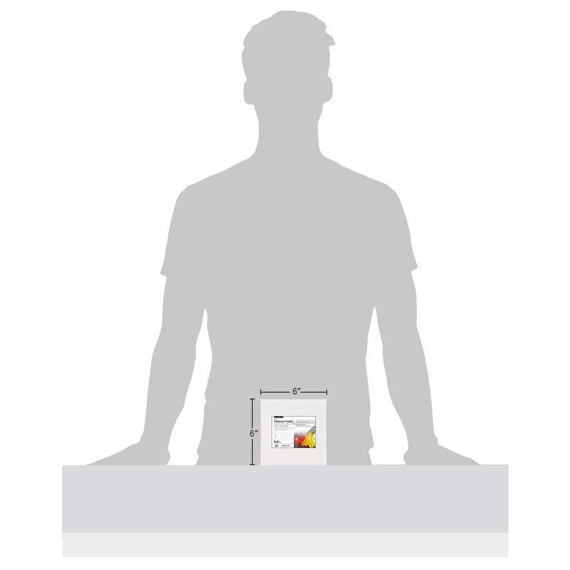 PHOENIX Small Painting Canvas Panels 6x6 Inch, 12 Value Pack - 8 Oz Triple Primed 100% Cotton Acid Free Square Canvas Boards for Painting, White Blank Flat Canvas Boards for Acrylic, Oil Paints - Image 4